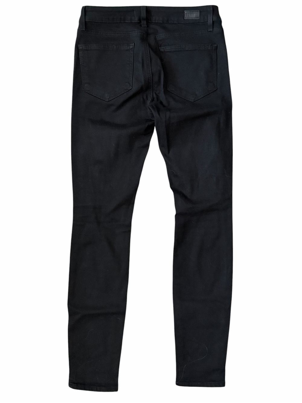 PAIGE Verdugo Ultra Skinny Black High-Rise Distressed Jeans 27 - Picture 3 of 9